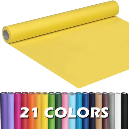 Lemon Yellow Kraft Paper Roll 17.5" x 960" (80') for Gift Wrapping Bouquet Flower Art Painting Craft Writing Packaging Shipping 80GSM 55LB (Lemon Yellow, 17.5" x 80')