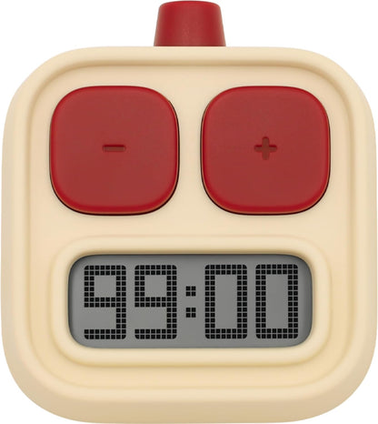 Digital Kitchen Timer for Cooking, Countdown & Count-up Productivity, Magnetic for Kids Classroom, Kitchen, Home, School, Office, Yellow