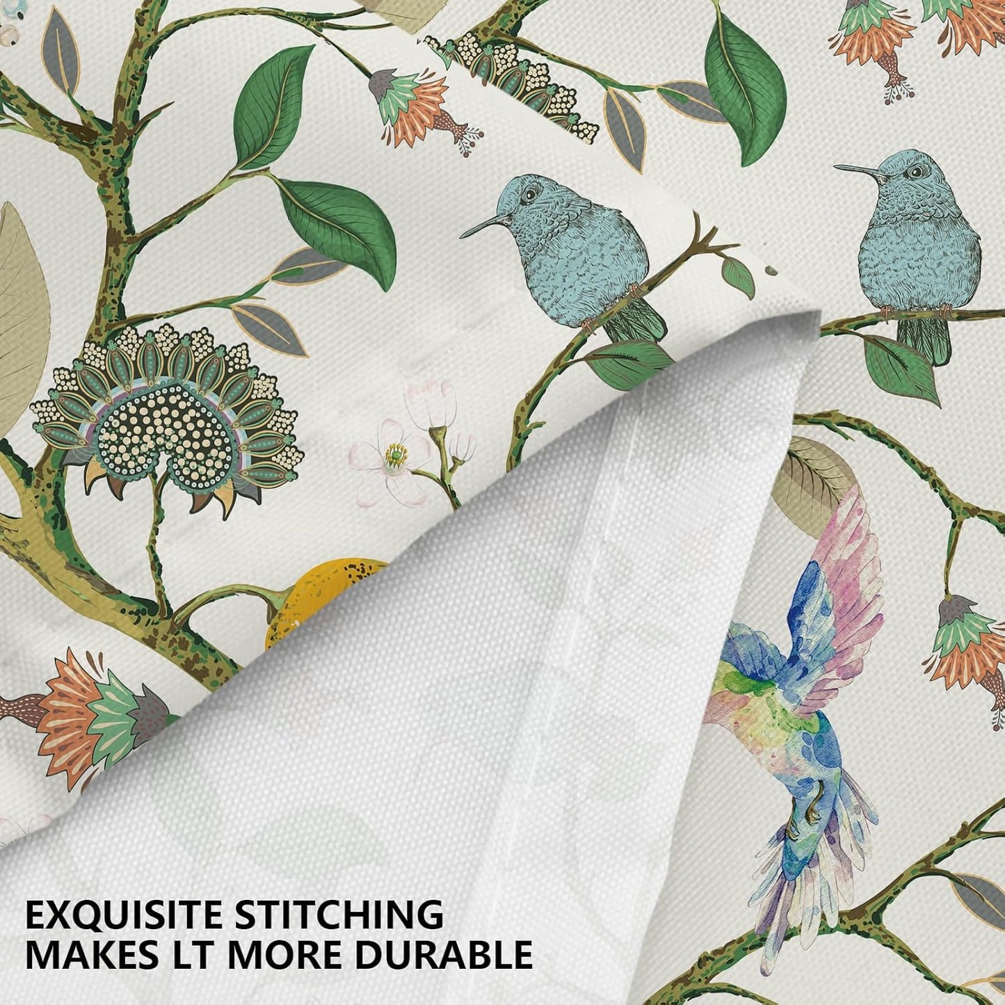 Lemon Shower Curtain | Waterproof Polyester, 12 Hooks Included, 72"L x 72"W, Machine Washable, Victorian Vintage Farmhouse Chic French Country Style