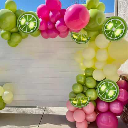 Bachelorette Party Decorations, 18" 10" 5" Bachelorette Balloon Arch Kit | Lemon Foil Balloons, Bridal Shower Birtdhay, Mexican Fiesta Bachelorette Party Decorations
