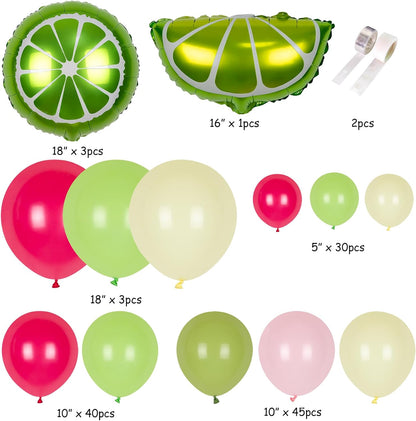 Bachelorette Party Decorations, 18" 10" 5" Bachelorette Balloon Arch Kit | Lemon Foil Balloons, Bridal Shower Birtdhay, Mexican Fiesta Bachelorette Party Decorations