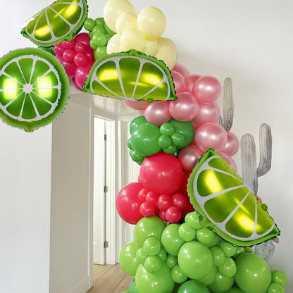 Bachelorette Party Decorations, 18" 10" 5" Bachelorette Balloon Arch Kit | Lemon Foil Balloons, Bridal Shower Birtdhay, Mexican Fiesta Bachelorette Party Decorations
