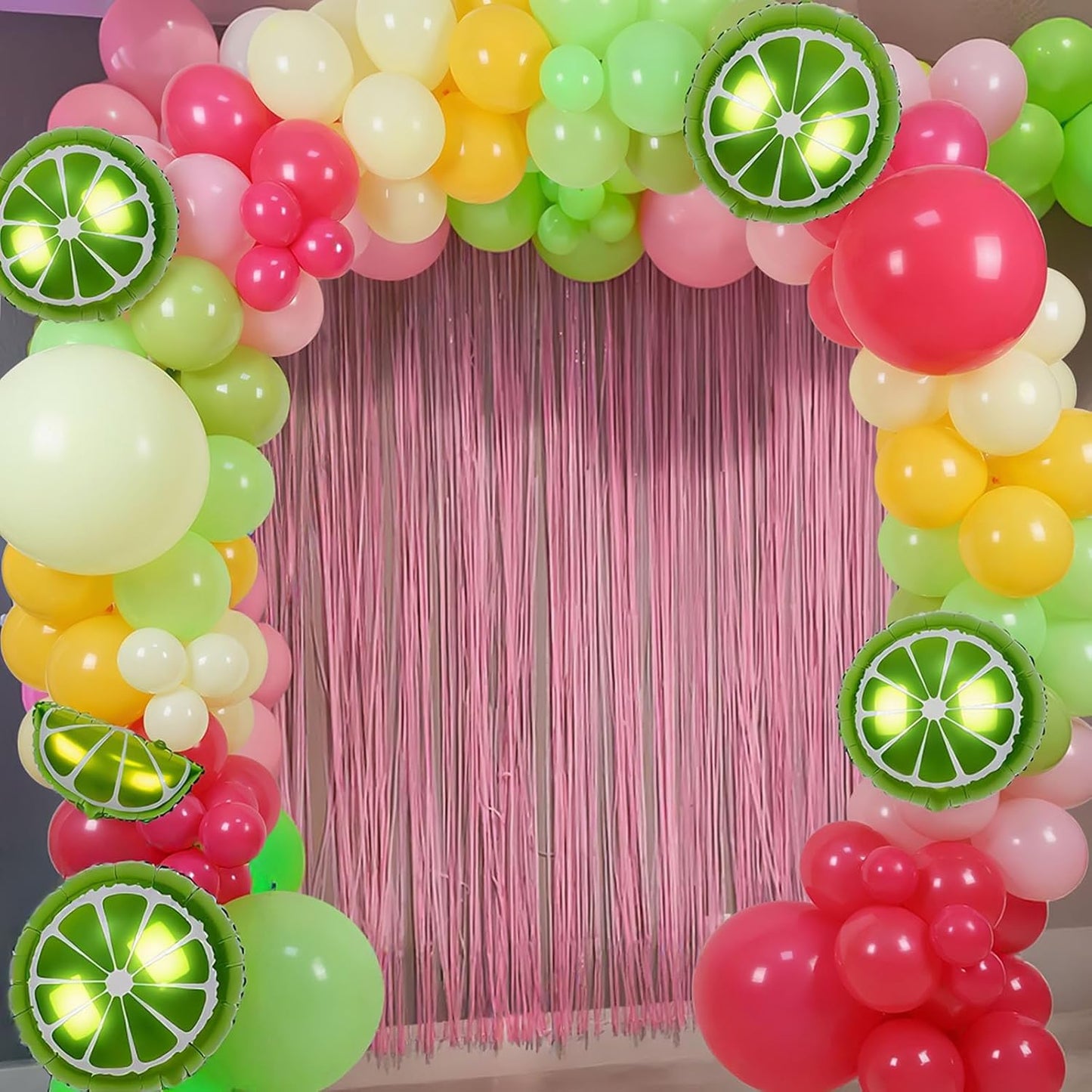 Bachelorette Party Decorations, 18" 10" 5" Bachelorette Balloon Arch Kit | Lemon Foil Balloons, Bridal Shower Birtdhay, Mexican Fiesta Bachelorette Party Decorations