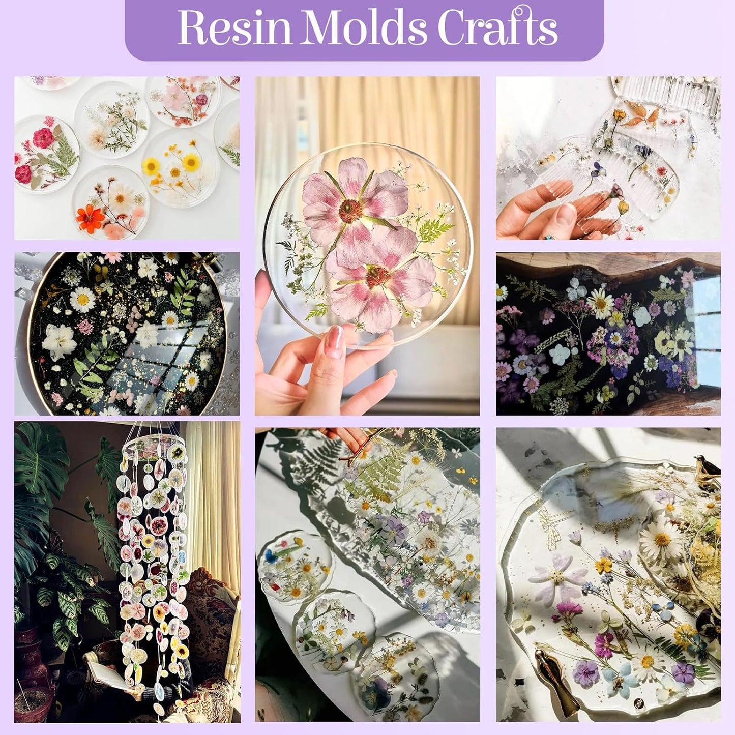 85Pcs Pressed Flowers for Crafts, Pink Purple Dried Flowers for Crafts Real Natural Dried Pressed Flowers Dry Leaves Bulk for Resin, DIY Art, Scrapbook, Jewelry, Card, Candle & Soap Making w/ Tweezer