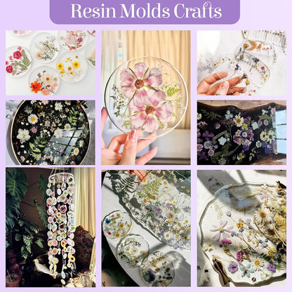 85Pcs Pressed Flowers for Crafts, Pink Purple Dried Flowers for Crafts Real Natural Dried Pressed Flowers Dry Leaves Bulk for Resin, DIY Art, Scrapbook, Jewelry, Card, Candle & Soap Making w/ Tweezer