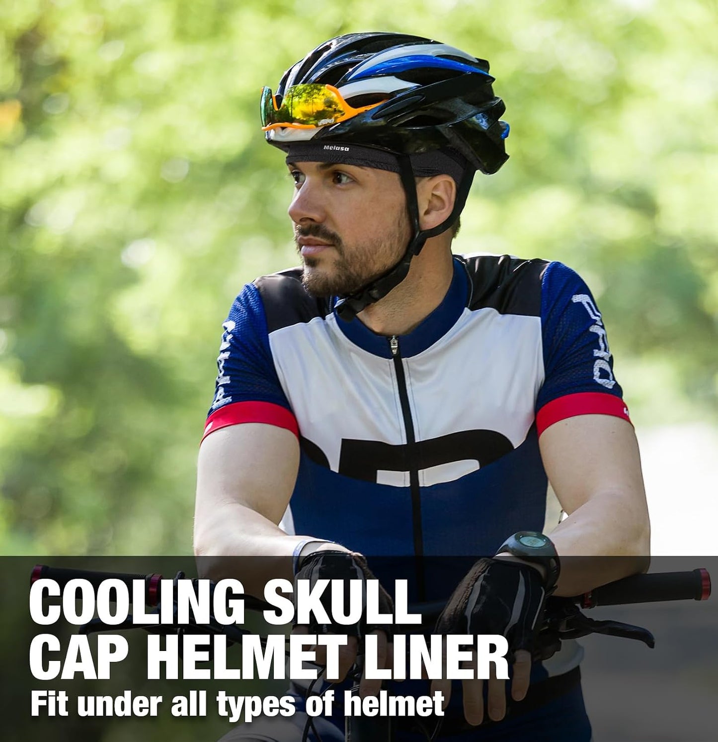 Cooling Skull Cap Breathable Sweat-Wicking Under Helmet | Lightweight, Quick-Dry, Snug Fit, No Slipping for Men Women Cycling, Outdoor Work Hard Hat Liner, Motorcycling, Sports