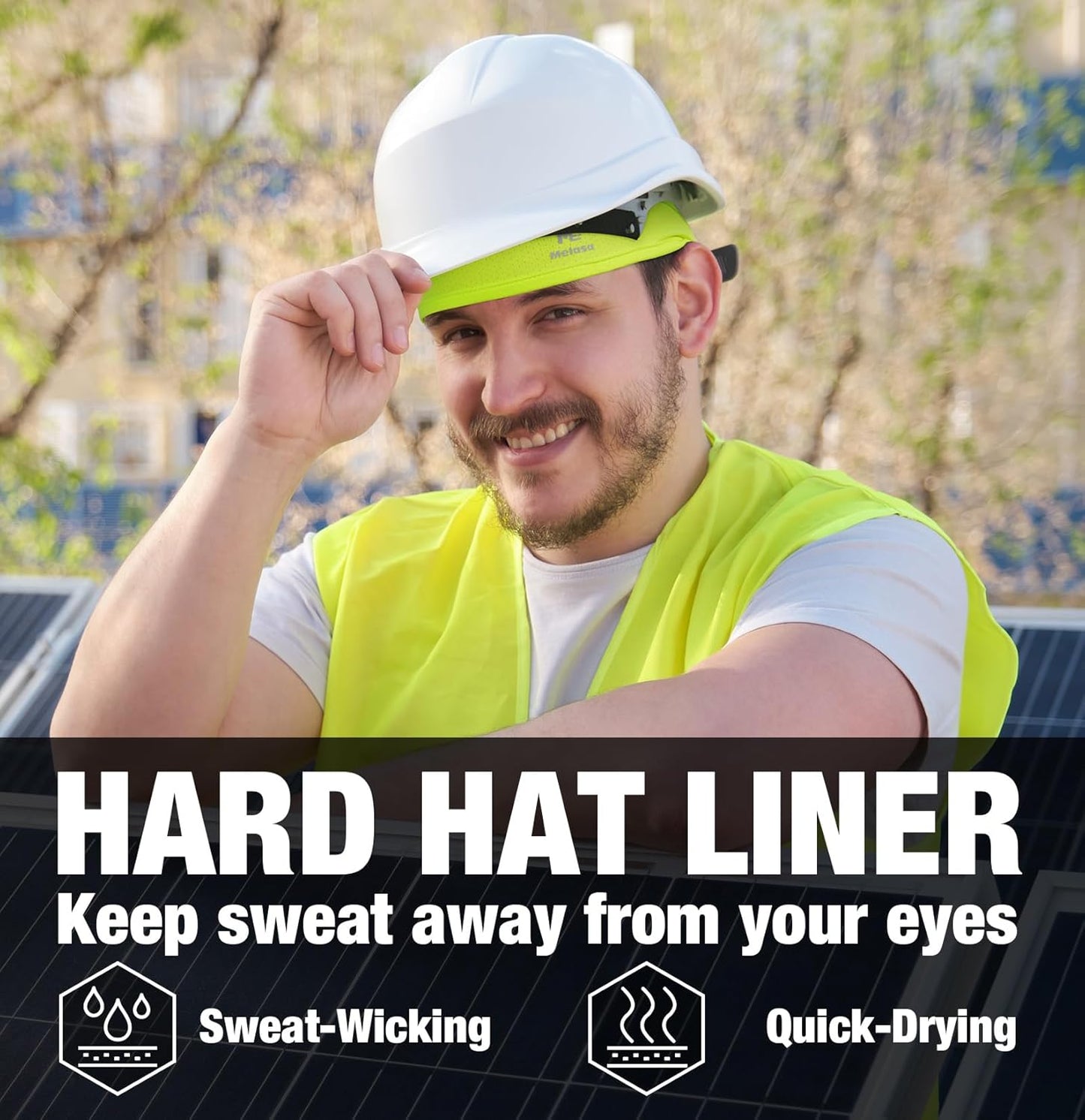 Cooling Skull Cap Breathable Sweat-Wicking Under Helmet | Lightweight, Quick-Dry, Snug Fit, No Slipping for Men Women Cycling, Outdoor Work Hard Hat Liner, Motorcycling, Sports