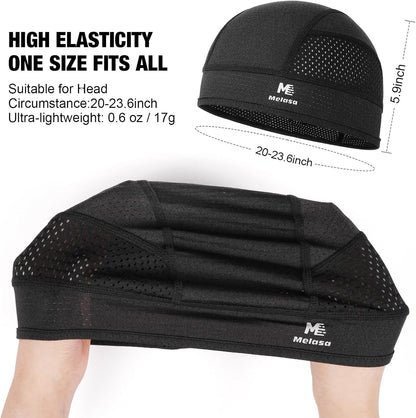 Cooling Skull Cap Breathable Sweat-Wicking Under Helmet | Lightweight, Quick-Dry, Snug Fit, No Slipping for Men Women Cycling, Outdoor Work Hard Hat Liner, Motorcycling, Sports