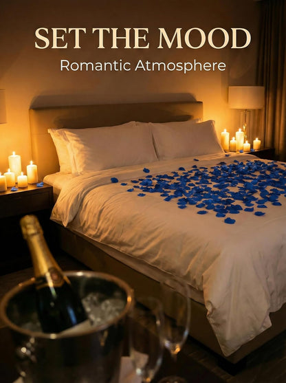 1000 PCS Artificial Fake Rose Petals(Yellow) | Flower Decorations,Silk Rose Petals,Romantic Night for Her/Him Set,Suitable for Wedding, Engagement, Party