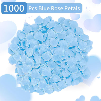 1000 PCS Artificial Fake Rose Petals(Yellow) | Flower Decorations,Silk Rose Petals,Romantic Night for Her/Him Set,Suitable for Wedding, Engagement, Party