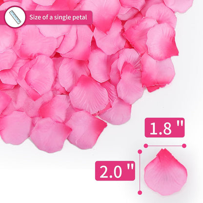 1000 PCS Artificial Fake Rose Petals(Yellow) | Flower Decorations,Silk Rose Petals,Romantic Night for Her/Him Set,Suitable for Wedding, Engagement, Party