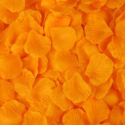 1000 PCS Artificial Fake Rose Petals(Yellow) | Flower Decorations,Silk Rose Petals,Romantic Night for Her/Him Set,Suitable for Wedding, Engagement, Party
