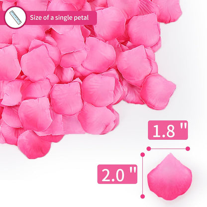 1000 PCS Artificial Fake Rose Petals(Yellow) | Flower Decorations,Silk Rose Petals,Romantic Night for Her/Him Set,Suitable for Wedding, Engagement, Party