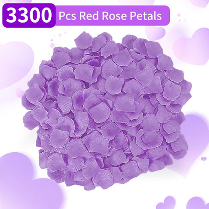 1000 PCS Artificial Fake Rose Petals(Yellow) | Flower Decorations,Silk Rose Petals,Romantic Night for Her/Him Set,Suitable for Wedding, Engagement, Party
