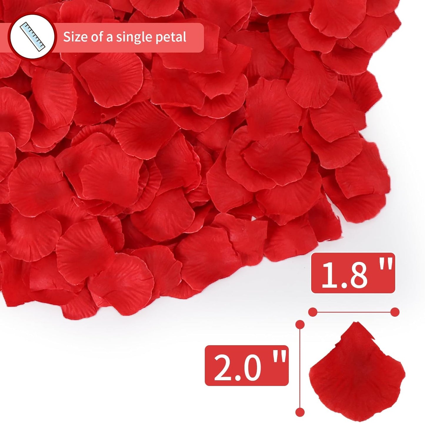 1000 PCS Artificial Fake Rose Petals(Yellow) | Flower Decorations,Silk Rose Petals,Romantic Night for Her/Him Set,Suitable for Wedding, Engagement, Party