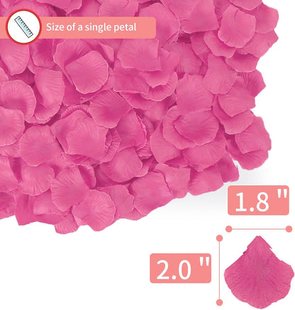 1000 PCS Artificial Fake Rose Petals(Yellow) | Flower Decorations,Silk Rose Petals,Romantic Night for Her/Him Set,Suitable for Wedding, Engagement, Party