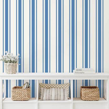 Lemon Yellow Striped Peel and Stick Wallpaper Boho Chic Geometric Stripes Wallpaper 17.7''x118'' Self Adhesive Removable Stripe Contact Paper for Shelves Walls Living Room Bedroom Renters