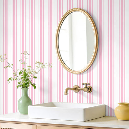 Lemon Yellow Striped Peel and Stick Wallpaper Boho Chic Geometric Stripes Wallpaper 17.7''x118'' Self Adhesive Removable Stripe Contact Paper for Shelves Walls Living Room Bedroom Renters