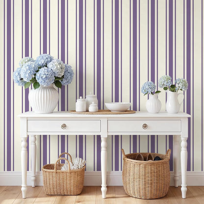 Lemon Yellow Striped Peel and Stick Wallpaper Boho Chic Geometric Stripes Wallpaper 17.7''x118'' Self Adhesive Removable Stripe Contact Paper for Shelves Walls Living Room Bedroom Renters
