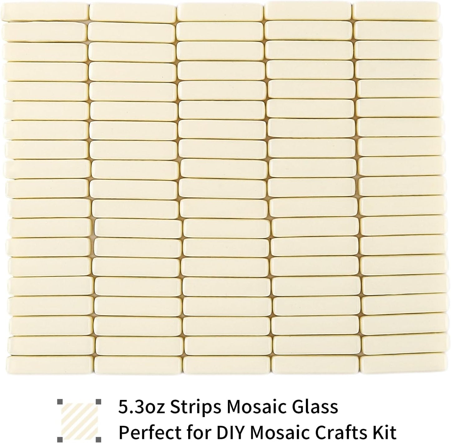 Strips Mosaic Tiles for Crafts Bulk,150g Yellow Mosaic Glass Pieces for Crafts DIY Spring Mosaic Art Decor,Mosaic Kit Supplies