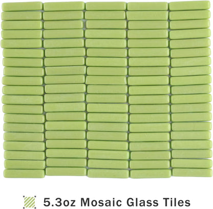 Strips Mosaic Tiles for Crafts Bulk,150g Yellow Mosaic Glass Pieces for Crafts DIY Spring Mosaic Art Decor,Mosaic Kit Supplies