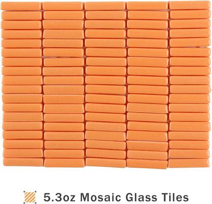 Strips Mosaic Tiles for Crafts Bulk,150g Yellow Mosaic Glass Pieces for Crafts DIY Spring Mosaic Art Decor,Mosaic Kit Supplies