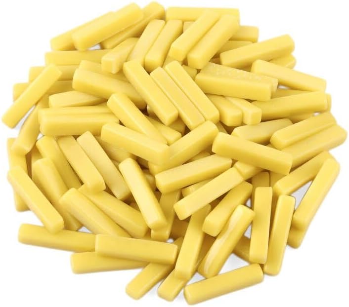 Strips Mosaic Tiles for Crafts Bulk,150g Yellow Mosaic Glass Pieces for Crafts DIY Spring Mosaic Art Decor,Mosaic Kit Supplies