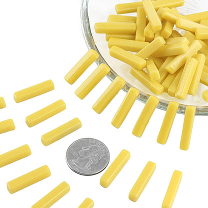 Strips Mosaic Tiles for Crafts Bulk,150g Yellow Mosaic Glass Pieces for Crafts DIY Spring Mosaic Art Decor,Mosaic Kit Supplies