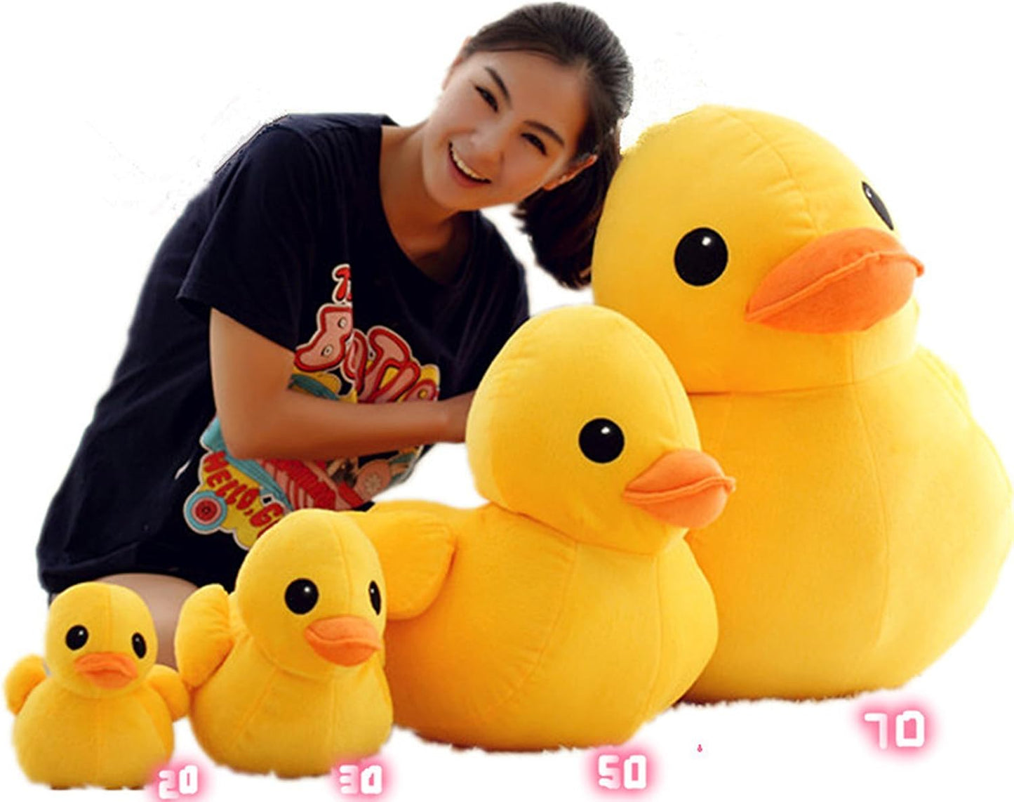 30CM Plush Yellow Duck Soft Stuffed Animal Toy Sofa Decoration for Kids Birthday