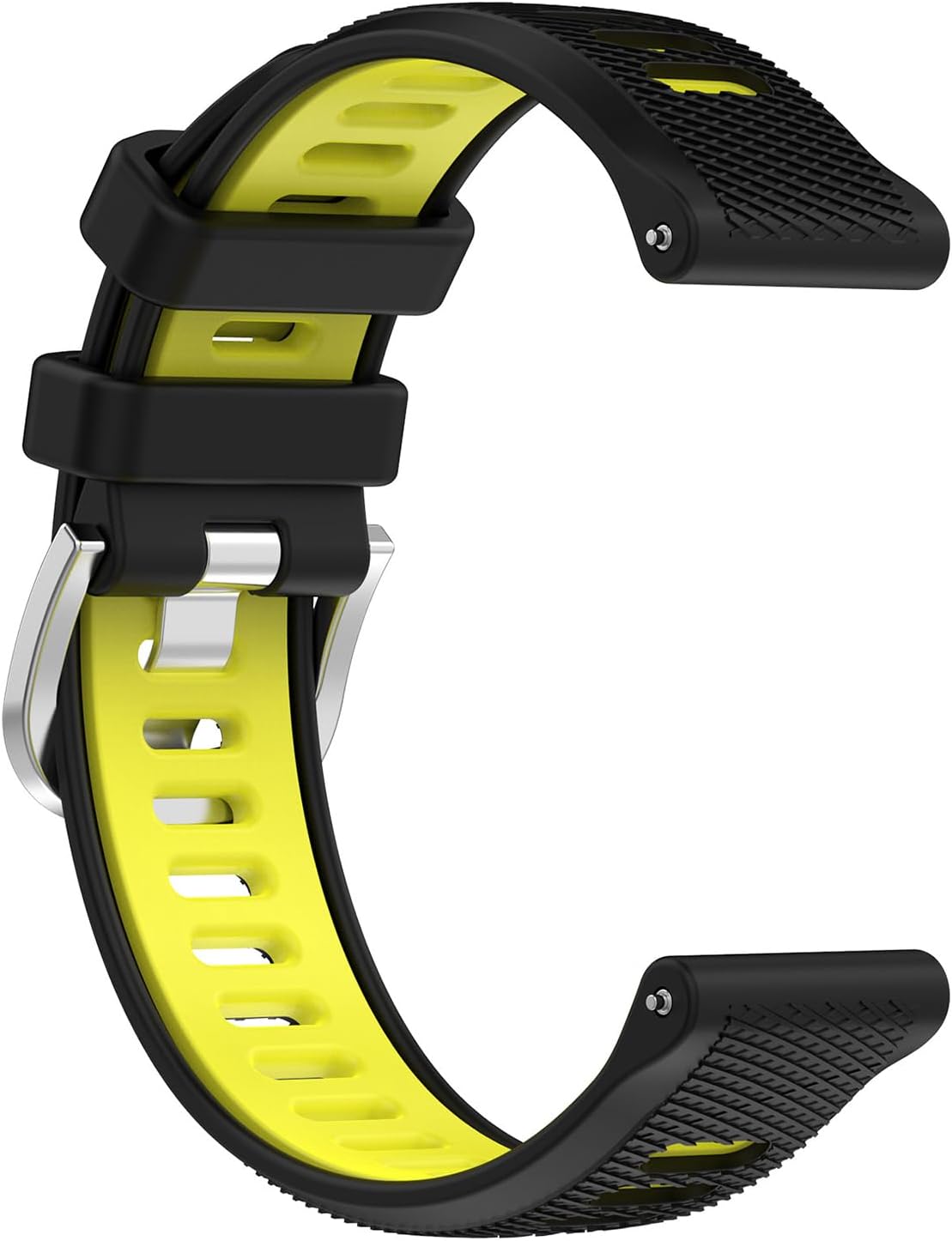 for Garmin Venu 3S Bands,18mm Double Color Soft Silicone Replacement Strap for Garmin Forerunner 265S 255S/Vivoactive 4S