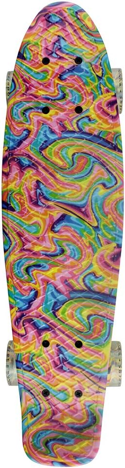 Skateboards Complete 22 Inch Mini Cruiser Retro | Kids, Boys, Youths, Beginners
