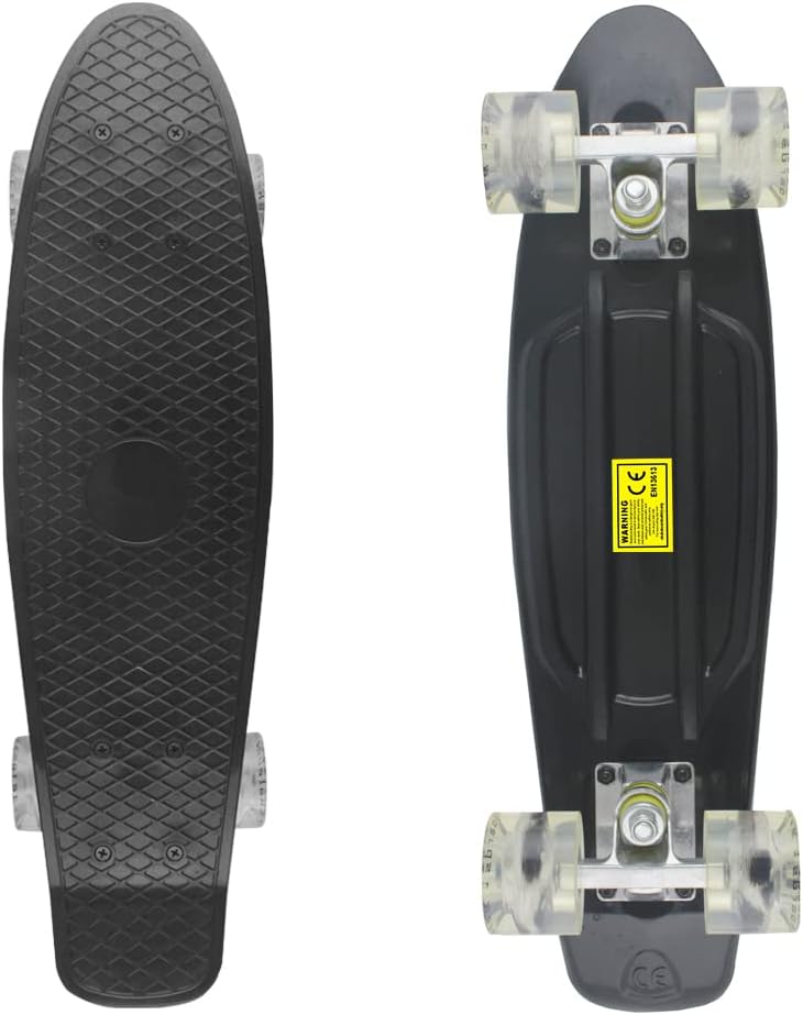 Skateboards Complete 22 Inch Mini Cruiser Retro | Kids, Boys, Youths, Beginners