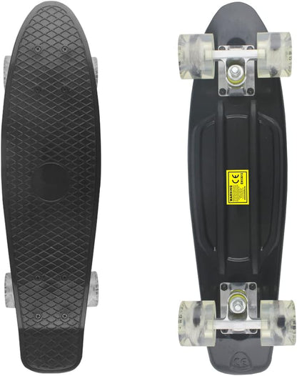 Skateboards Complete 22 Inch Mini Cruiser Retro | Kids, Boys, Youths, Beginners
