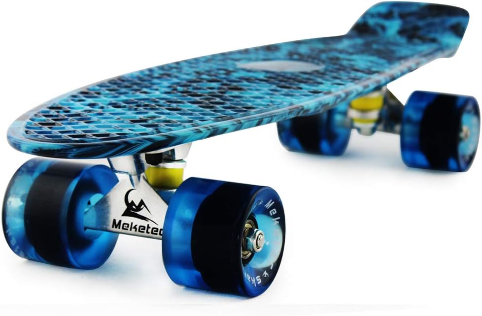 Skateboards Complete 22 Inch Mini Cruiser Retro | Kids, Boys, Youths, Beginners