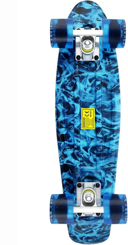 Skateboards Complete 22 Inch Mini Cruiser Retro | Kids, Boys, Youths, Beginners