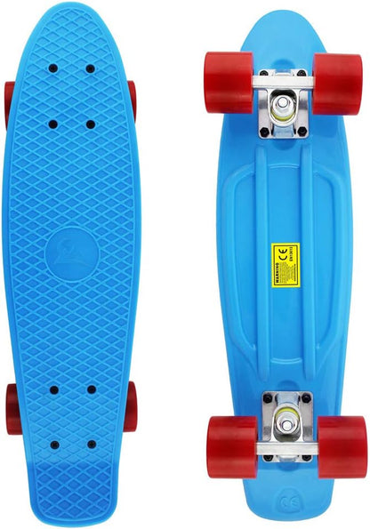 Skateboards Complete 22 Inch Mini Cruiser Retro | Kids, Boys, Youths, Beginners