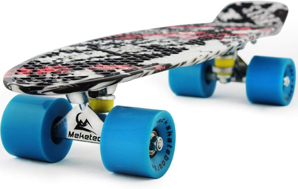 Skateboards Complete 22 Inch Mini Cruiser Retro | Kids, Boys, Youths, Beginners