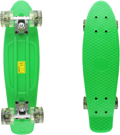 Skateboards Complete 22 Inch Mini Cruiser Retro | Kids, Boys, Youths, Beginners