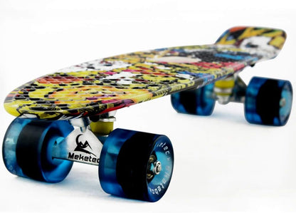 Skateboards Complete 22 Inch Mini Cruiser Retro | Kids, Boys, Youths, Beginners
