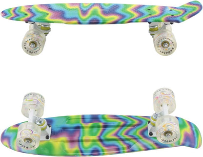 Skateboards Complete 22 Inch Mini Cruiser Retro | Kids, Boys, Youths, Beginners