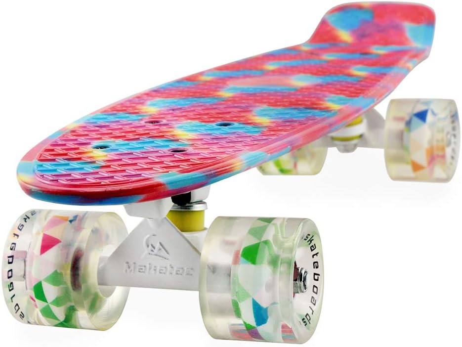 Skateboards Complete 22 Inch Mini Cruiser Retro | Kids, Boys, Youths, Beginners