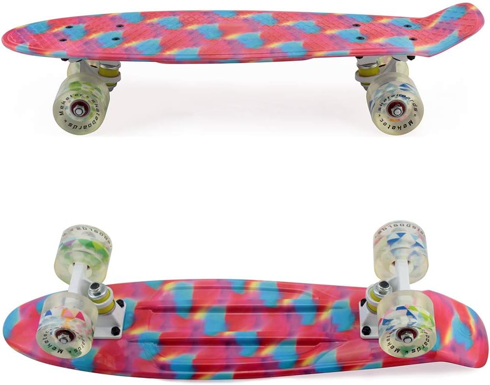 Skateboards Complete 22 Inch Mini Cruiser Retro | Kids, Boys, Youths, Beginners