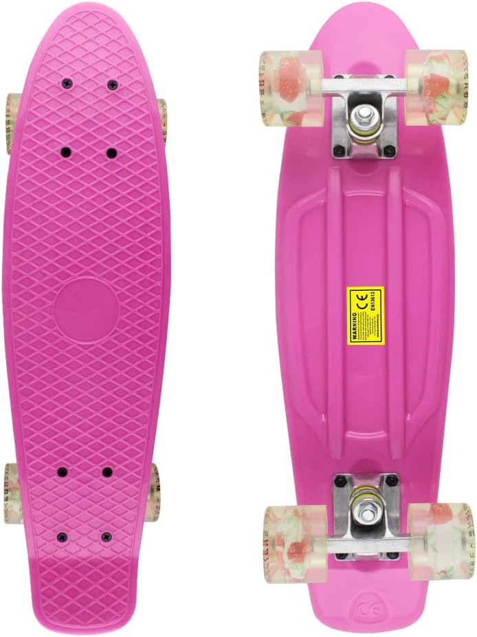 Skateboards Complete 22 Inch Mini Cruiser Retro | Kids, Boys, Youths, Beginners