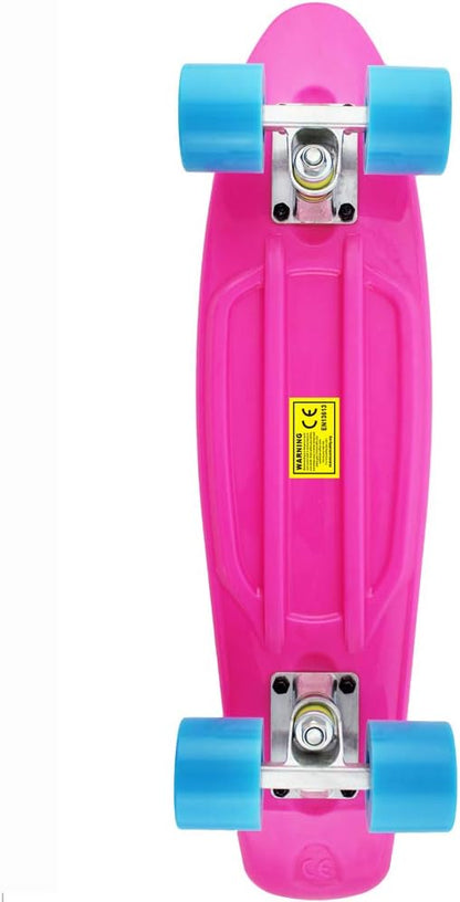 Skateboards Complete 22 Inch Mini Cruiser Retro | Kids, Boys, Youths, Beginners