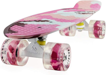 Skateboards Complete 22 Inch Mini Cruiser Retro | Kids, Boys, Youths, Beginners