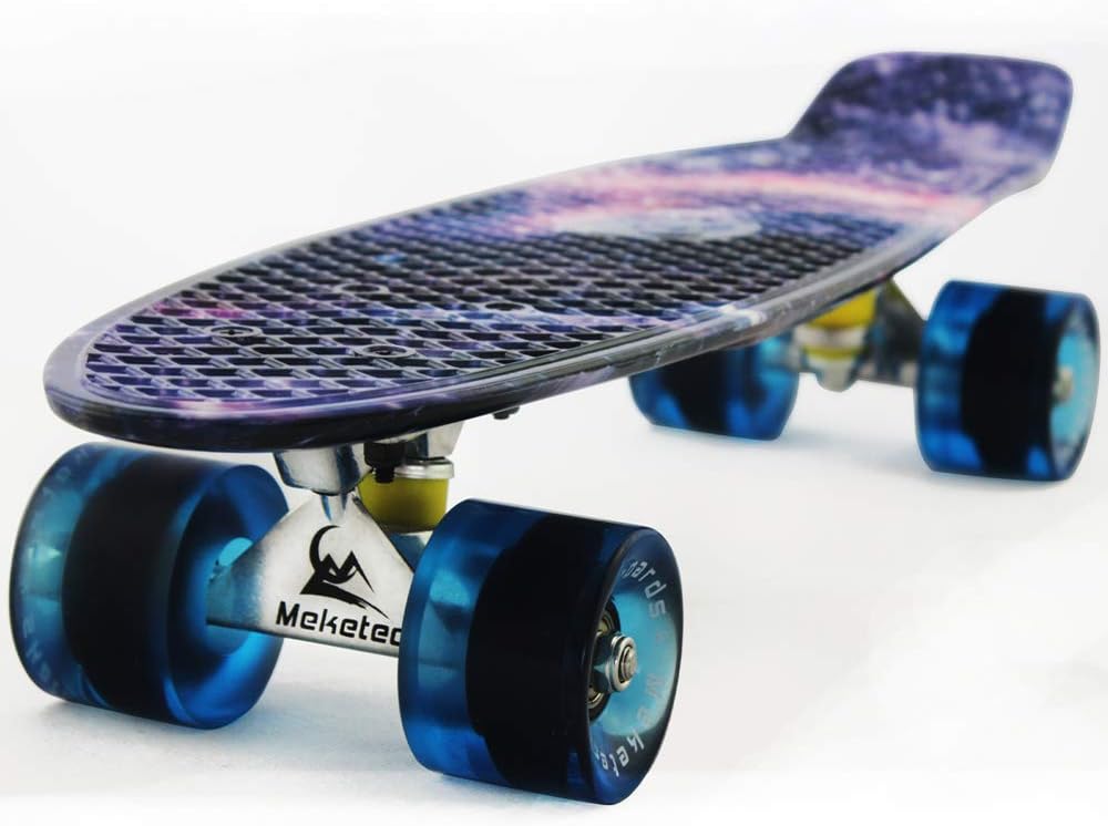Skateboards Complete 22 Inch Mini Cruiser Retro | Kids, Boys, Youths, Beginners