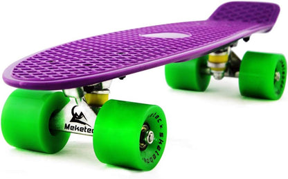Skateboards Complete 22 Inch Mini Cruiser Retro | Kids, Boys, Youths, Beginners