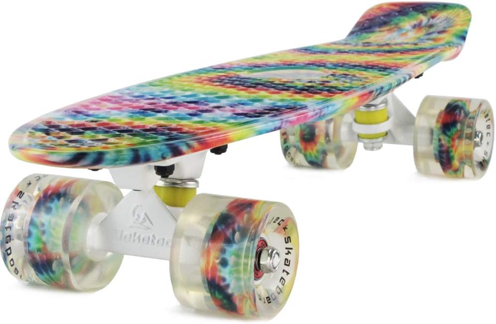 Skateboards Complete 22 Inch Mini Cruiser Retro | Kids, Boys, Youths, Beginners