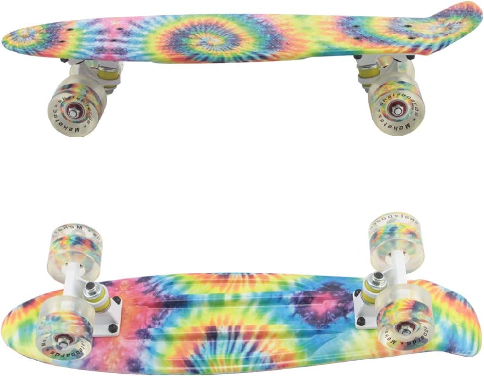 Skateboards Complete 22 Inch Mini Cruiser Retro | Kids, Boys, Youths, Beginners
