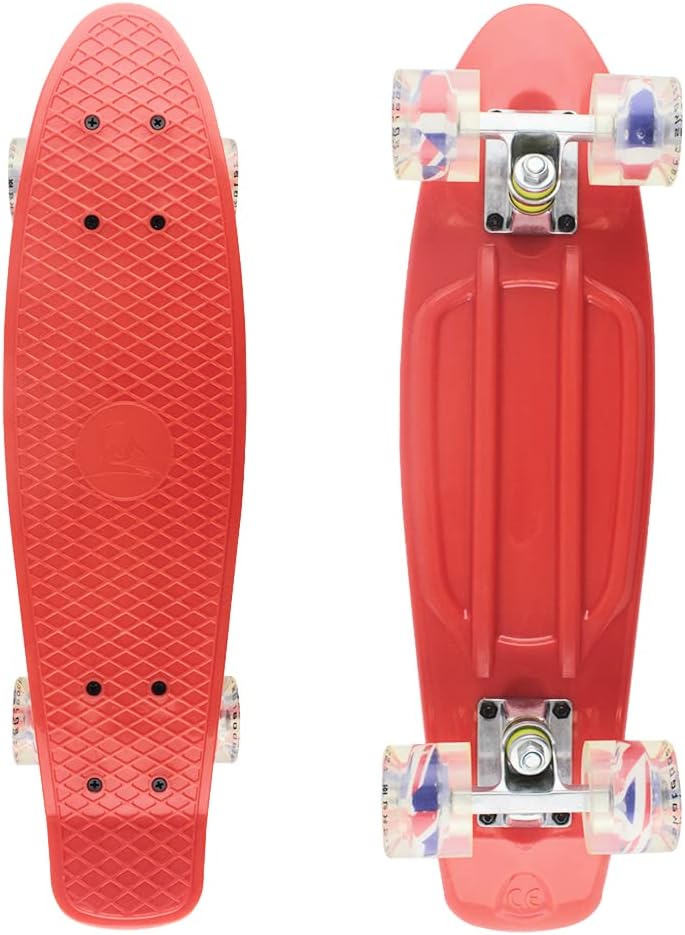 Skateboards Complete 22 Inch Mini Cruiser Retro | Kids, Boys, Youths, Beginners